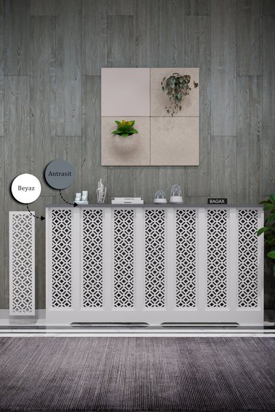 ENDLESS SHOPPİNG Dekoratif Petek Kaplama Modern Kalorifer Peteği Gizleme Ünit...