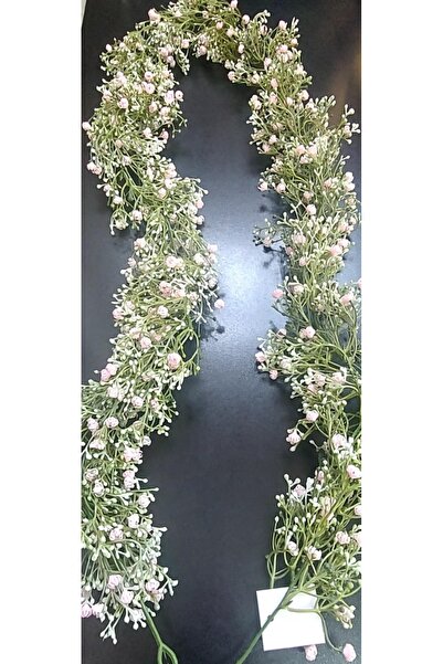 LUCIDIUSDECOR Ghirlandă cu Floarea Miresei Roz Pal – 175cm