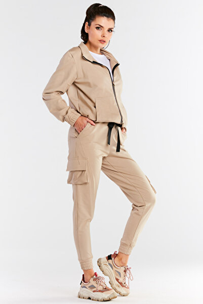 Infinite You Pantaloni dama, InfiniteYou, Bumbac, Bej, Masura L/Xl