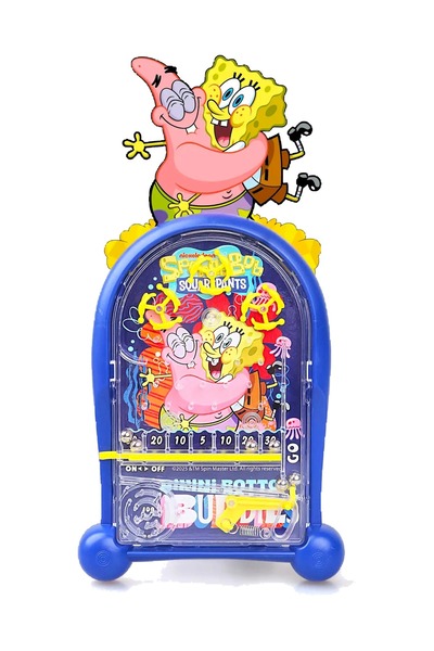 UPSTYLE Pinball Oyunu SpongeBob Nostaljik Retro Eğitici El Oyunu Pilsiz 2+ Ya...