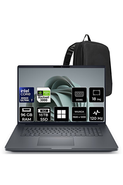 Dell Pro Max 18 Plus Core Ultra 7 265HX RTX Pro 3000 Blackwell 12GB 96GB RAM ...