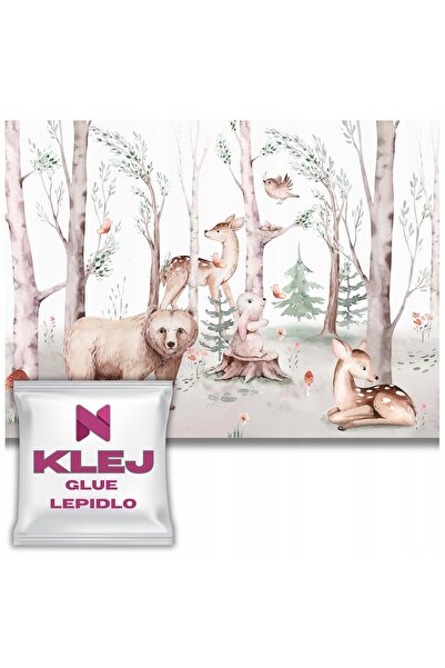Naklejkomania Fototapet Cu Paduri Pastelate Pentru Decorarea Peretelui Copiil...