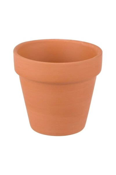 DAsiNU Ghiveci Flori Ceramic Teracota, 08×7.5cm, 0.15L
