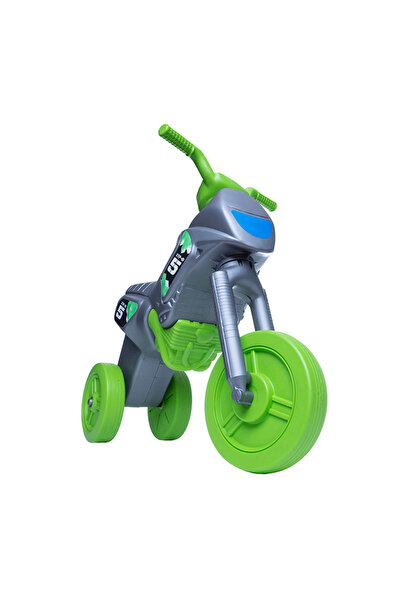 Enduro Bicicletă fără pedale, Maxi gri/verde, 2-4 ani