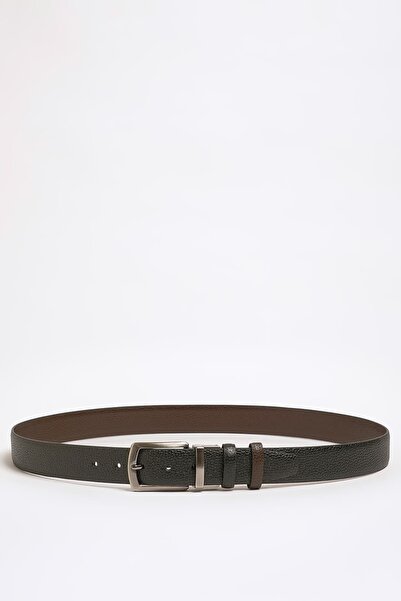 Faruk balkanas Genuine Floater Leather Double Color Buckle Belt