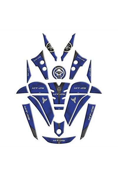 gogo premium Yamaha Mt25 2020 - 2025 Uyumlu Full Tank Pad Set 005