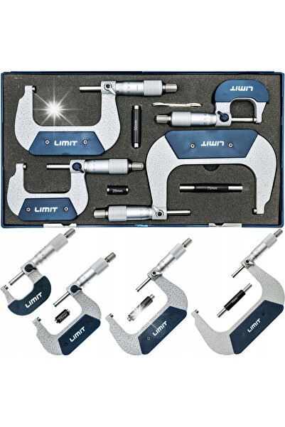 Limitless Set de micrometre 0-100mm, exterioare, 4 bucăți, 272370503 LIMIT