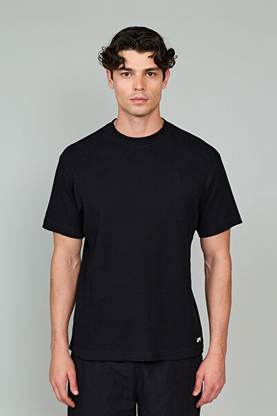 Vaneda Waffle Tee T-Shirt Siyah
