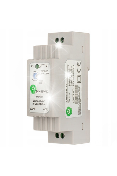 Kraft&dele ALIMENTATOR DIN ''EURA'' DIN15W12 12V 1,25 A CC