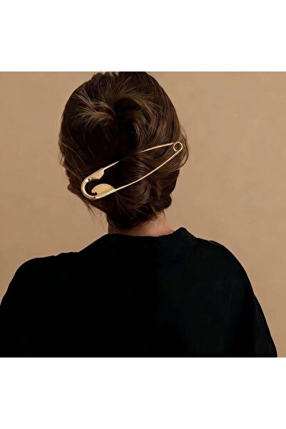 Alice İsstanbul Gold Safety Pin Hairpin 14 cm