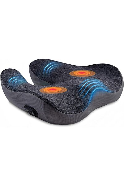 Green Lion Relieve Seat Cushion with Heat & Vibration, Memory Foam Chair Pad ...