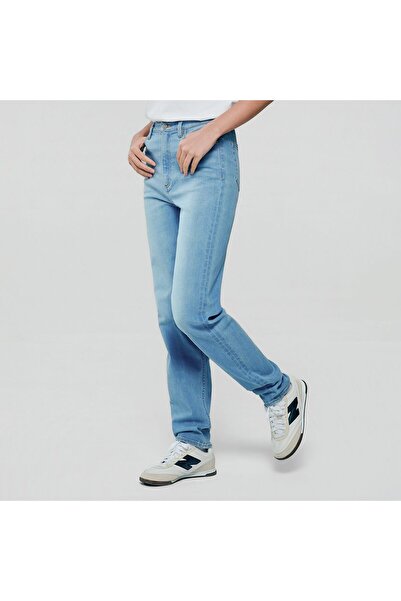 Giordano Women High Waist Slim Denim Jeans