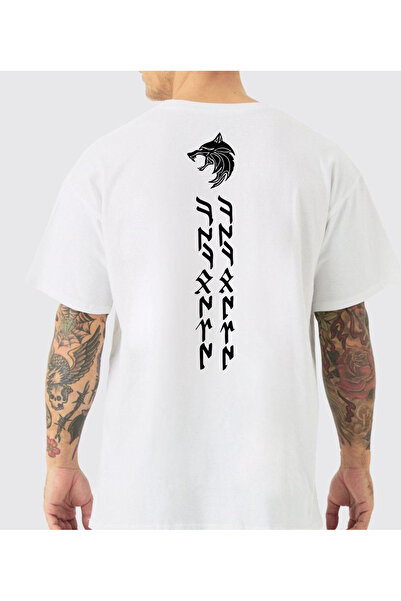 VEK Kökbörü Oversize T-Shirt Göktürk Letters Special Design 100% Cotton Unisex