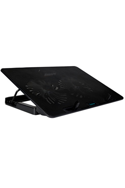 Spacer Suport laptop gaming de 17 inci, bază metalică, 2 ventilatoare LED de ...