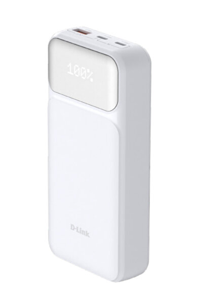 D-Link DPP-201 Baterie externă 20000mAh, 2x USB-C, 1x USB-A, Alb