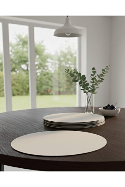 ih ihra Set of 10 Mdf Round Plates - 30 cm Diameter Decorative Placemats and ...