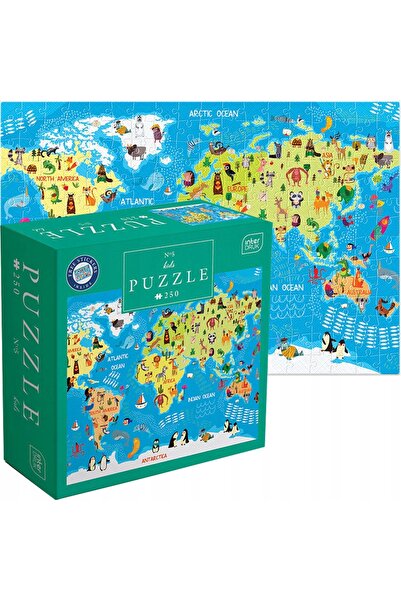 Interdruk Παζλ 250 τεμ. Kids World Map
