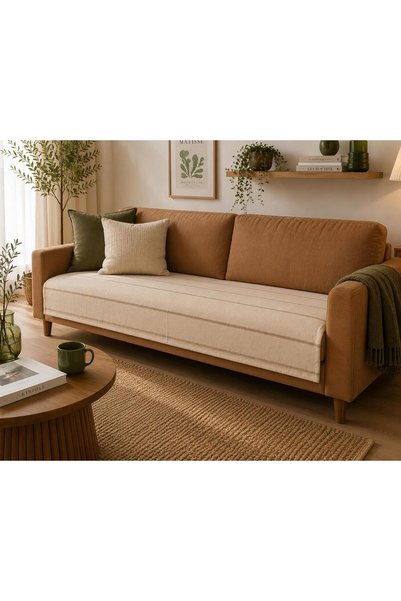 Buldan CSN Tekstil Striped Woven Sofa Cover