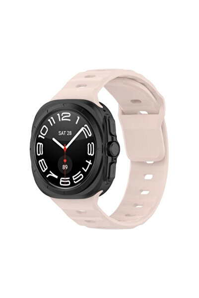 OEM Μονόχρωμο λουράκι σιλικόνης για Samsung Galaxy Watch Ultra 47mm Ροζ
