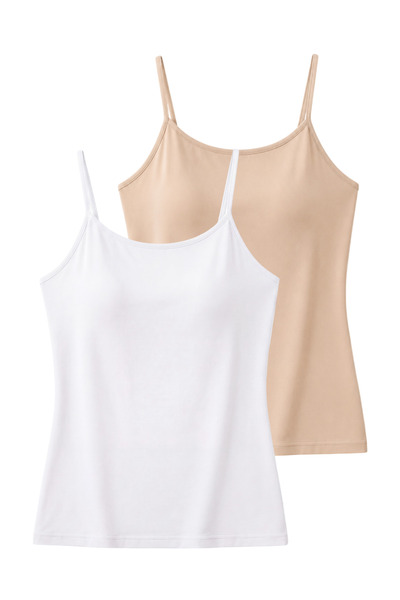 Arma Yıldız Women's Padded Tank Top – Cotton Lycra Strap Tank Top with Intern...