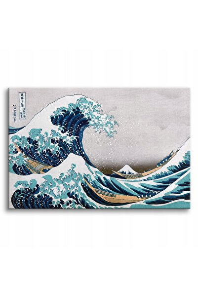 Naklejkomania "Marea val uriasa din Kanagawa" reproducere Hokusai Katsushika,...