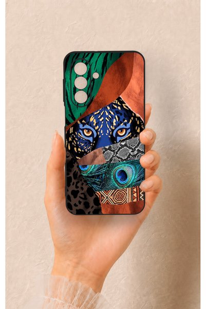Vip Case Samsung A17 Compatible Amazon Tiger Patterned Silicone Case