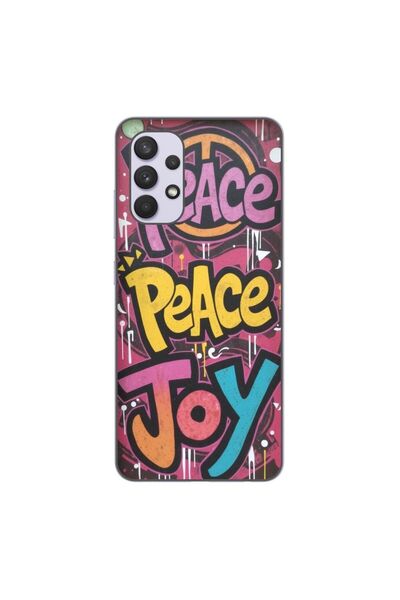 OEM Husa compatibila cu Samsung Galaxy A32 4G Silicon Gel Tpu Model Peace and...