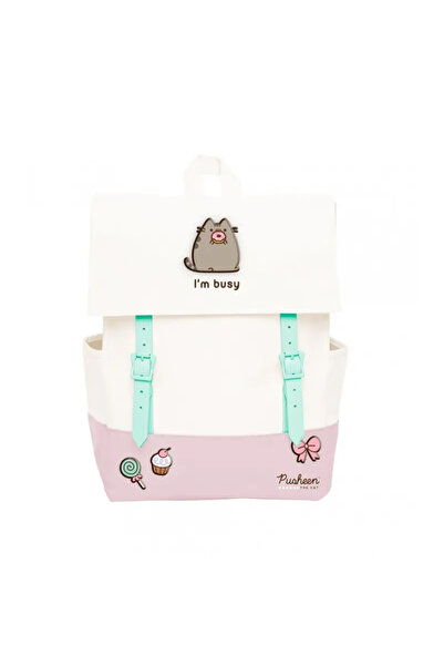 Pusheen Rucsac școlar Colecția Rose alb