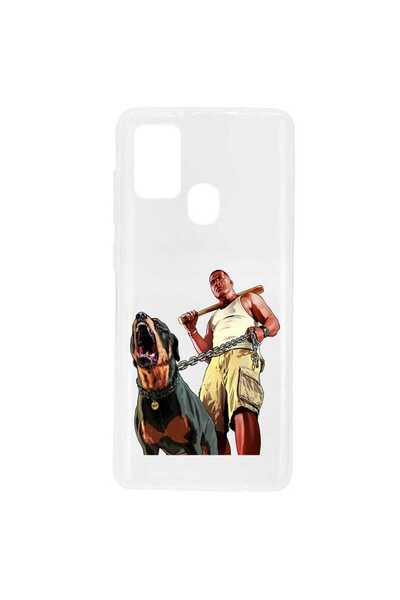 OEM Husa compatibila cu Samsung Galaxy A21s Silicon Transparenta Model GTA V ...
