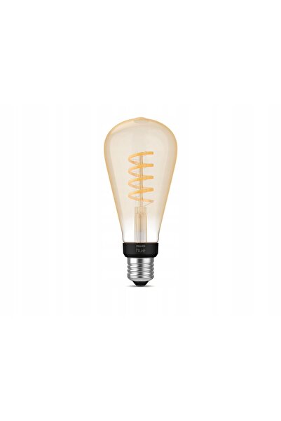 Philips Hue Bec LED Filament Edison ST72 E27 550lm, lumină albă ambientală