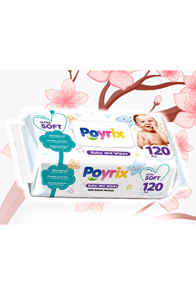 POYRİX Wet Towel Ultra Soft 120Pcs