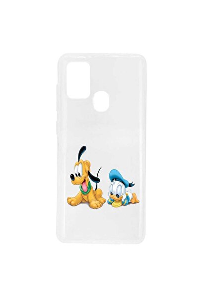 OEM Husa compatibila cu Samsung Galaxy A21s Transparenta Model Mickey Mouse P...