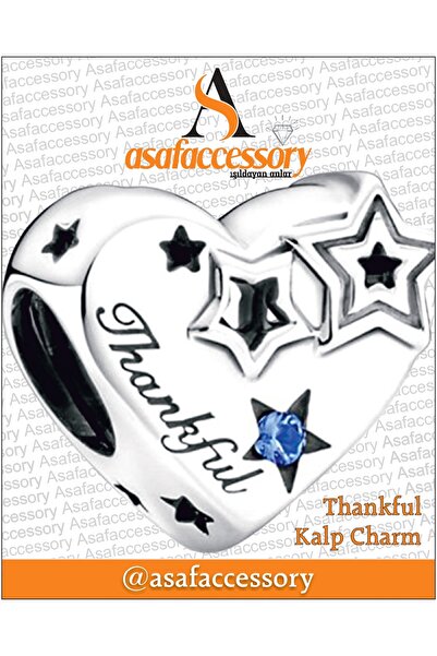 asaf Thankful Heart Charm |   Asafaccessory