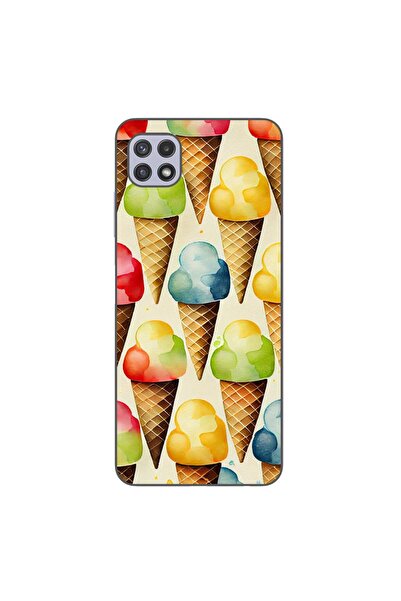 OEM Калъф, съвместим със Samsung Galaxy A22 5G, силиконов гел TPU модел с дес...