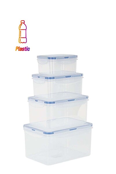 ROYALFORD Food Storage Container Set- RF12630/ Square Boxes, 550 ml, 1000 ml,...