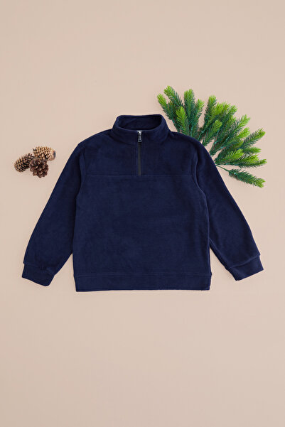 Fulla Moda Half Zipper Fleece Boys' Sweatshirt