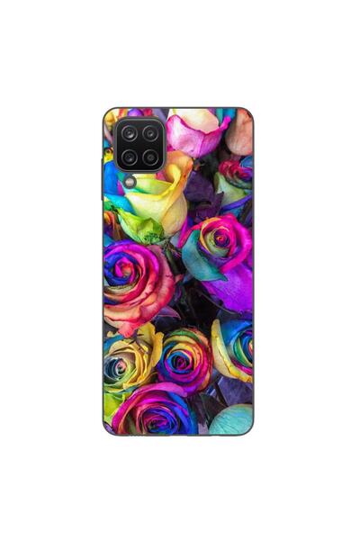 OEM Husa compatibila cu Samsung Galaxy A12 Silicon Gel Tpu Model Trandafiri C...