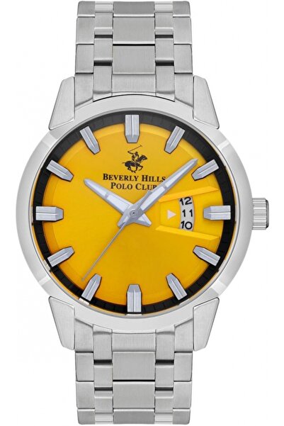 Beverly Hills Polo Club Ceas de modă galben pentru bărbați BEVERLY HILLS BP35...