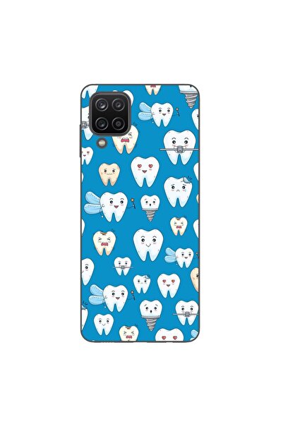 OEM Husa compatibila cu Samsung Galaxy A12 Silicon Gel Tpu Model Dentist Pattern