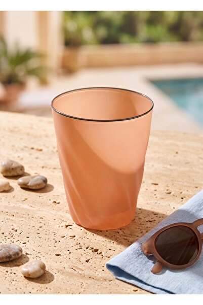 The Mia Glass Water Cup Orange 10X8X8 cm