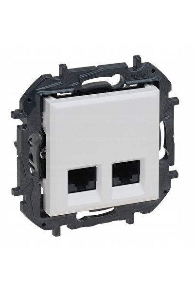 Legrand Niloe Step Două Ieșiri 2xRJ45 cat. 5e utp - culoare albă 863160B
