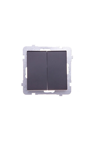 OSPEL Conector Sonata Dublu negru metalic (LP-17R/m/33)