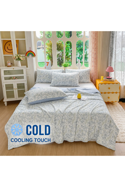 Lenjeria Pufoasa Pilotă de Vară Premium Cooling Touch 200x230 cm + 2 Fețe de ...