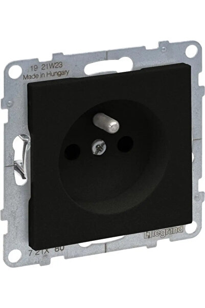 Legrand SUNO - Priză 2P+Z cu obturator - 16 A - 250 V ~ - borne automate, Neg...