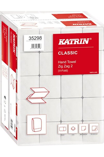 KATRİN Prosoape de hârtie pliate tip V, 160 bucăți/pachet, 2 straturi, 25 x 2...