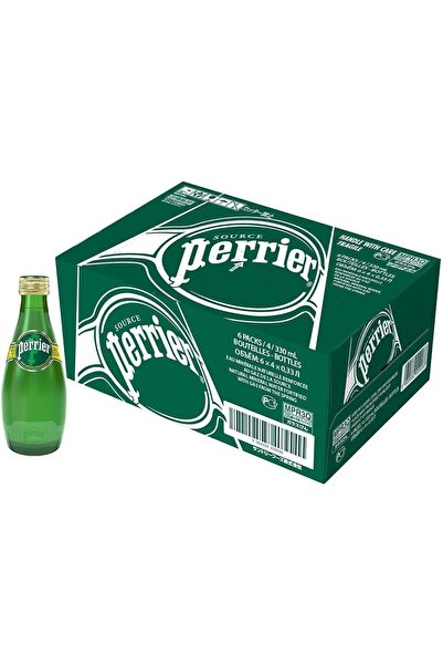 Perrier مياه معدنية طبيعية فوارة 330 مل - عبوة من 24