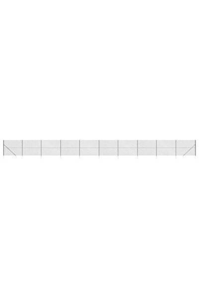 vidaxl Gard din plasă metalică cu țăruși de fixare, Antracit, 1.4 x 25 m