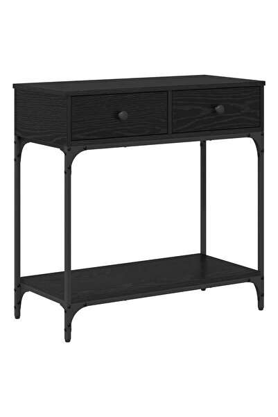 vidaxl Masă de consolă Stejar negru 75 x 34.5 x 75 cm Lemn compozit