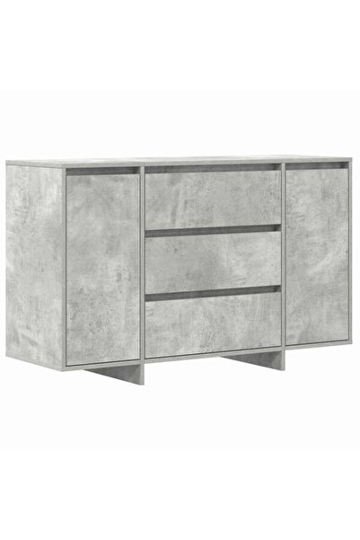 vidaxl Comodă cu sertar Gri Beton 120 x 41 x 75 cm Lemn compozit