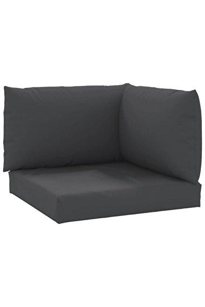 vidaxl Perne pentru canapea tip palet, 3 bucăți, negre, din material textil